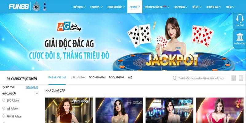 Tham gia cá cược Tài Xỉu tại Fun88 anh em có thể thực hiện giao dịch dễ dàng 